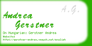 andrea gerstner business card